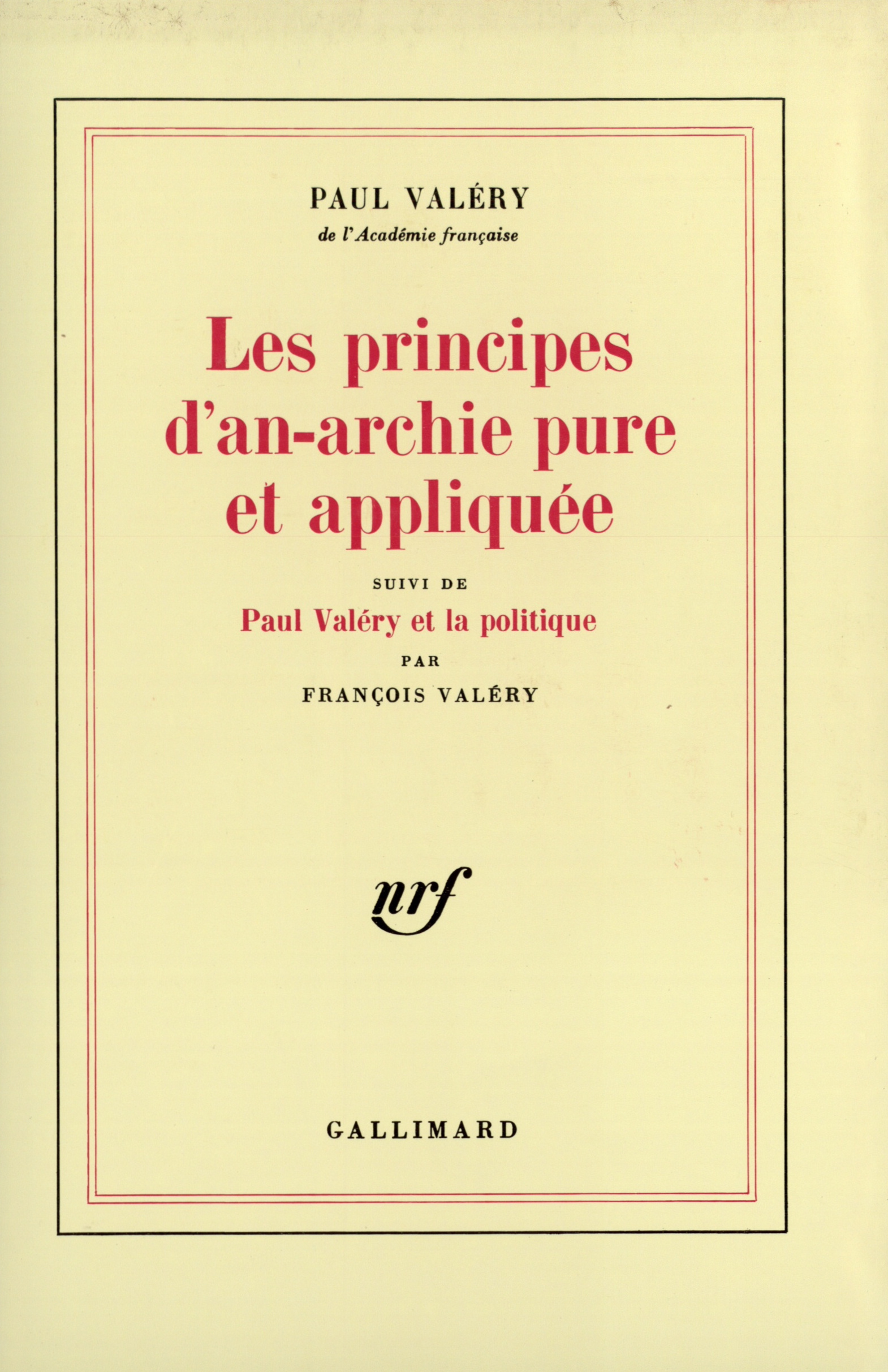 PRINCIPES D'AN-ARCHIE PURE ET APPLIQUEE