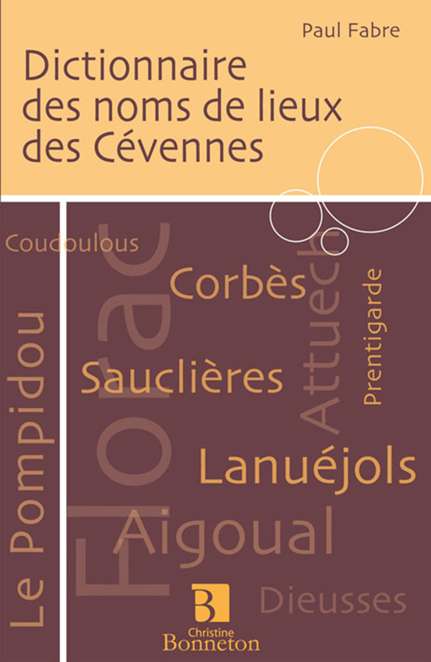 DICTIONNAIRE NOMS LIEUX CEVENNES