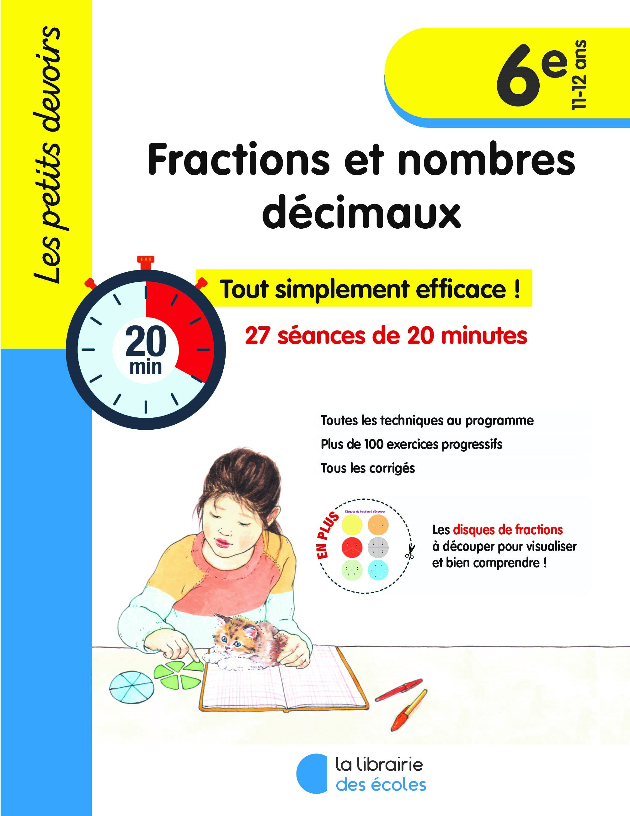PETITS DEVOIRS - FRACTIONS ET NOMBRES DECIMAUX 6E