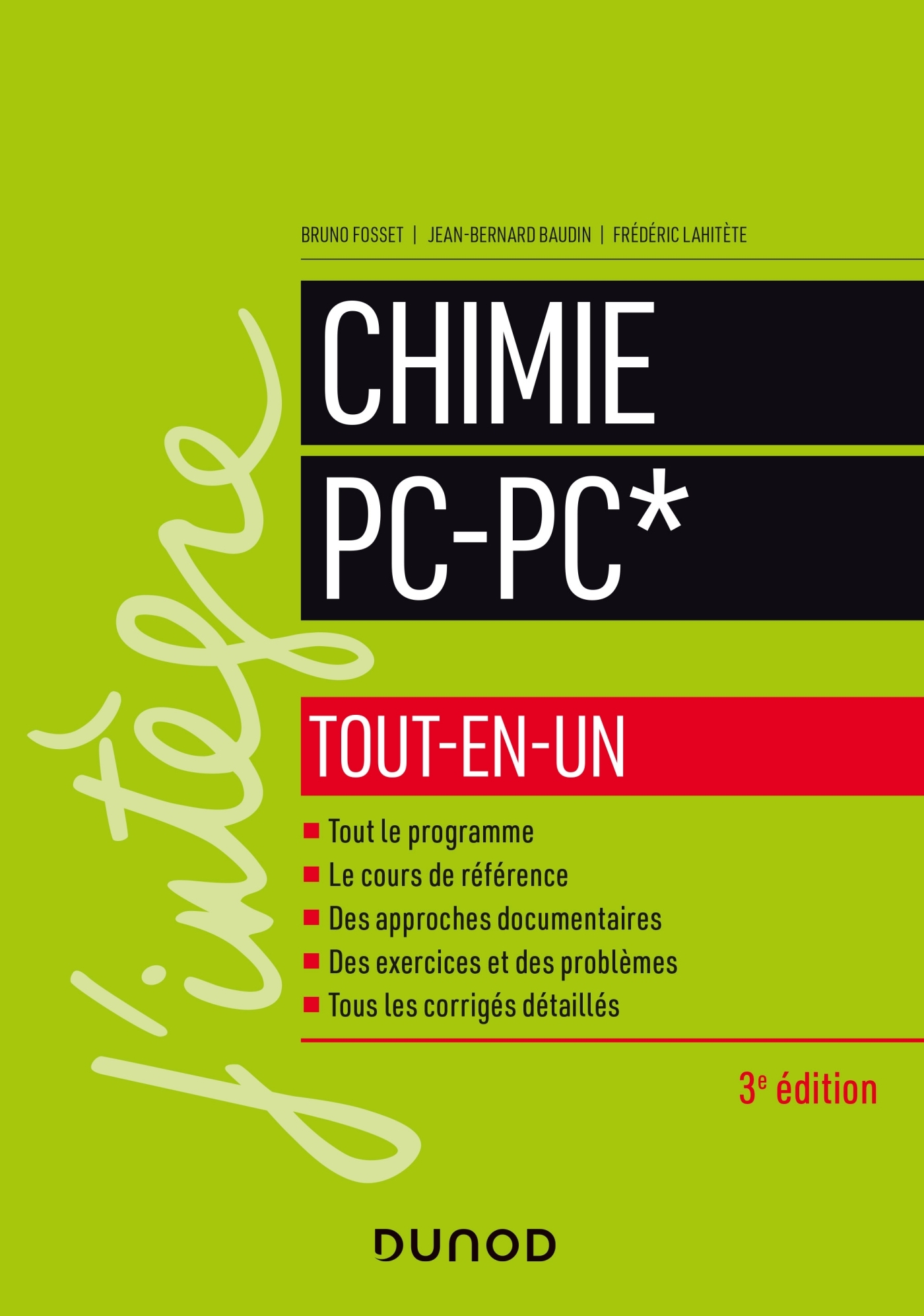 CHIMIE TOUT-EN-UN PC-PC* - 3E ED.