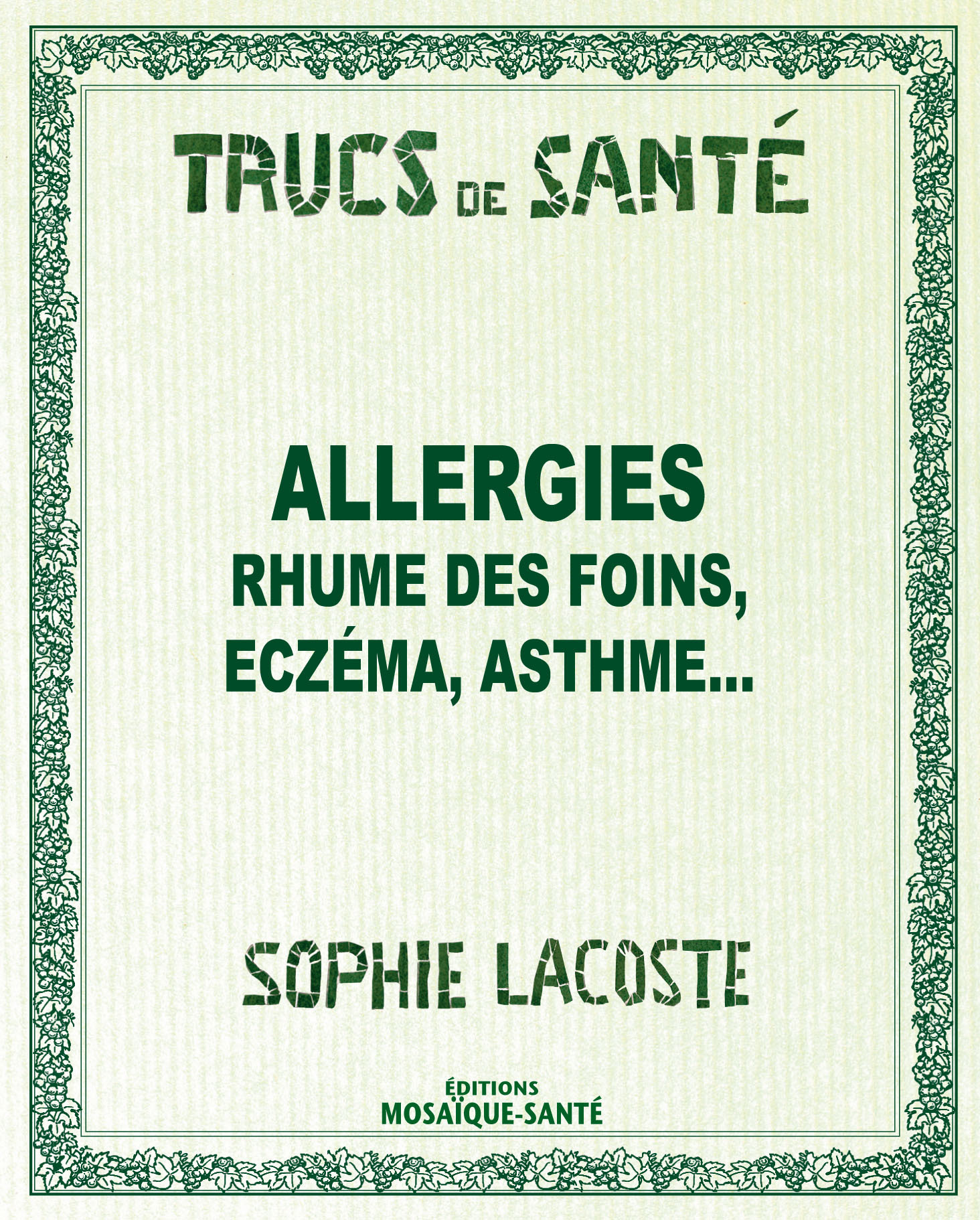 ALLERGIES RHUME DES FOINS, ECZEMA, ASTHME ...