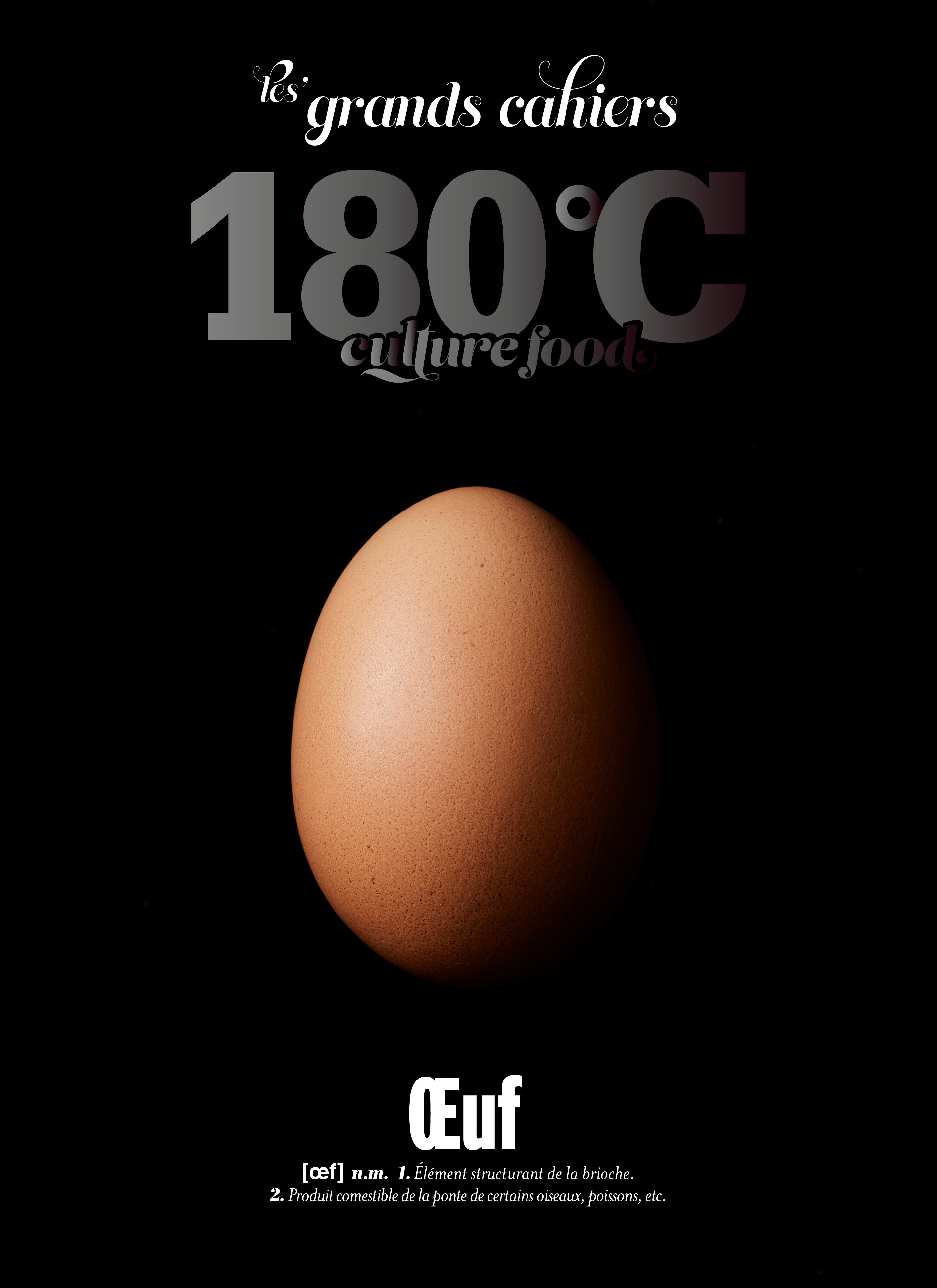GRAND CAHIER 180 DEGRES : OEUF