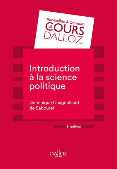 INTRODUCTION A LA SCIENCE POLITIQUE - 8E ED.