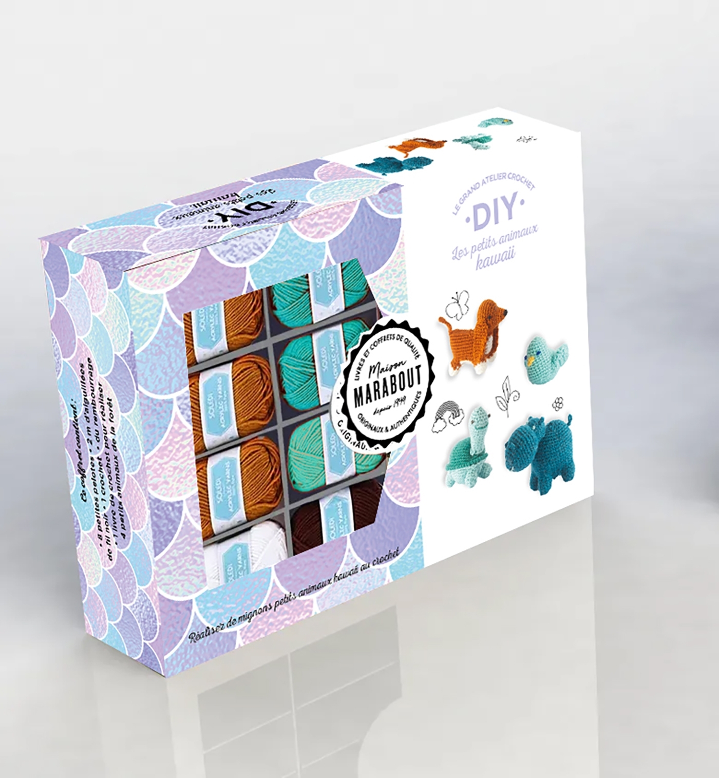 COFFRET - LE GRAND ATELIER CROCHET - ANIMAUX KAWAII