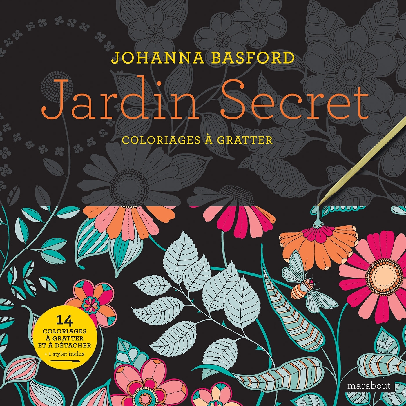 JARDIN SECRET - COLORIAGES A GRATTER