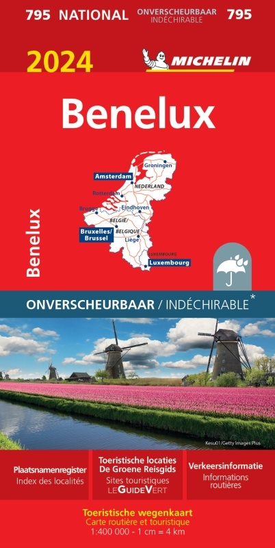 CARTE NATIONALE EUROPE - CARTE NATIONALE BENELUX 2024 -795- INDECHIRABLE