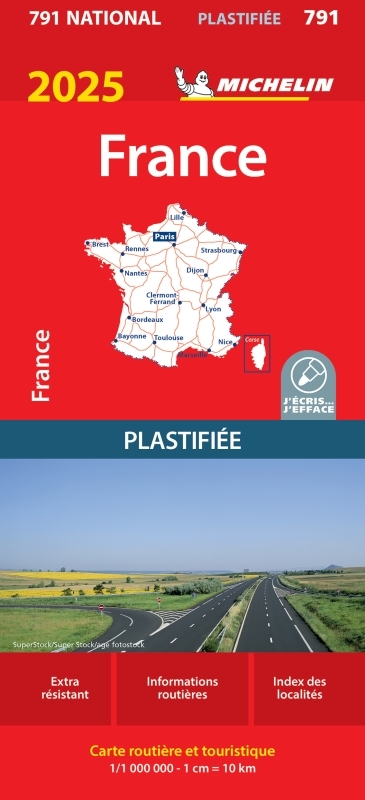 791 CARTE NATIONALE FRANCE 2025 - PLASTIFIEE