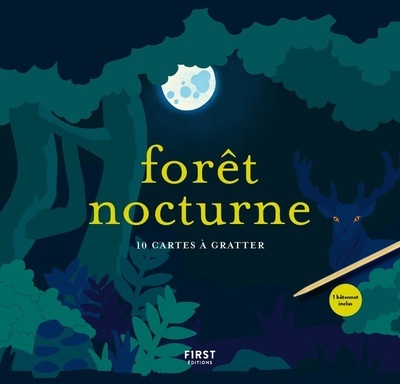 FORET NOCTURNE - 10 CARTES A GRATTER