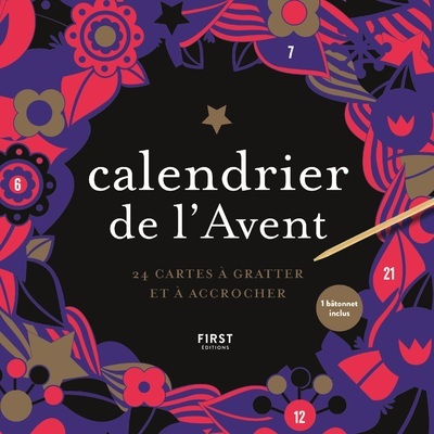 CALENDRIER DE L AVENT - 24 CARTES A GRATTER ET A ACCROCHER