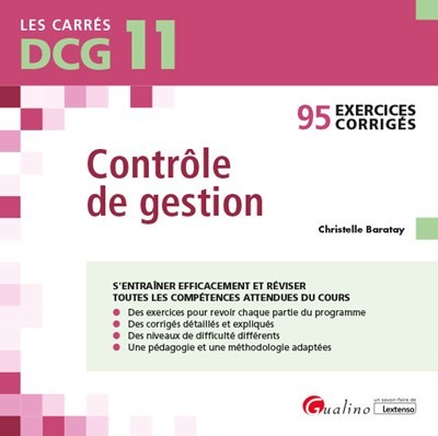 DCG 11 - EXERCICES CORRIGES - CONTROLE DE GESTION - 95 EXERCICES CORRIGES P