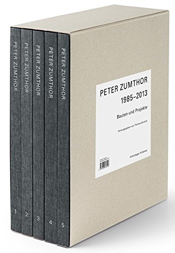 PETER ZUMTHOR BAUTEN UND PROJEKTE 1985-2013 (COFFRET 5 VOL) /ALLEMAND