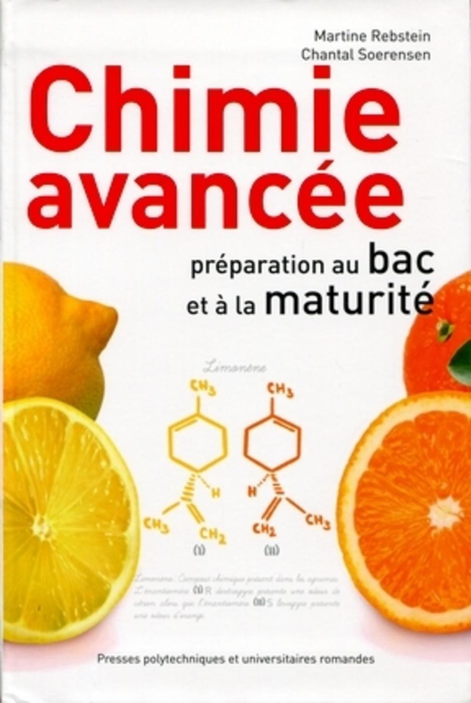 CHIMIE AVANCEE - PREPARATION AU BAC ET A LA MATURITE