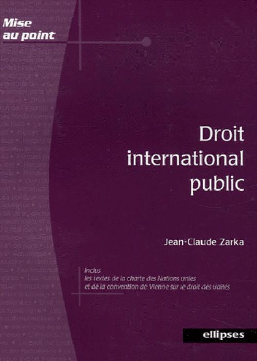 DROIT INTERNATIONAL PUBLIC