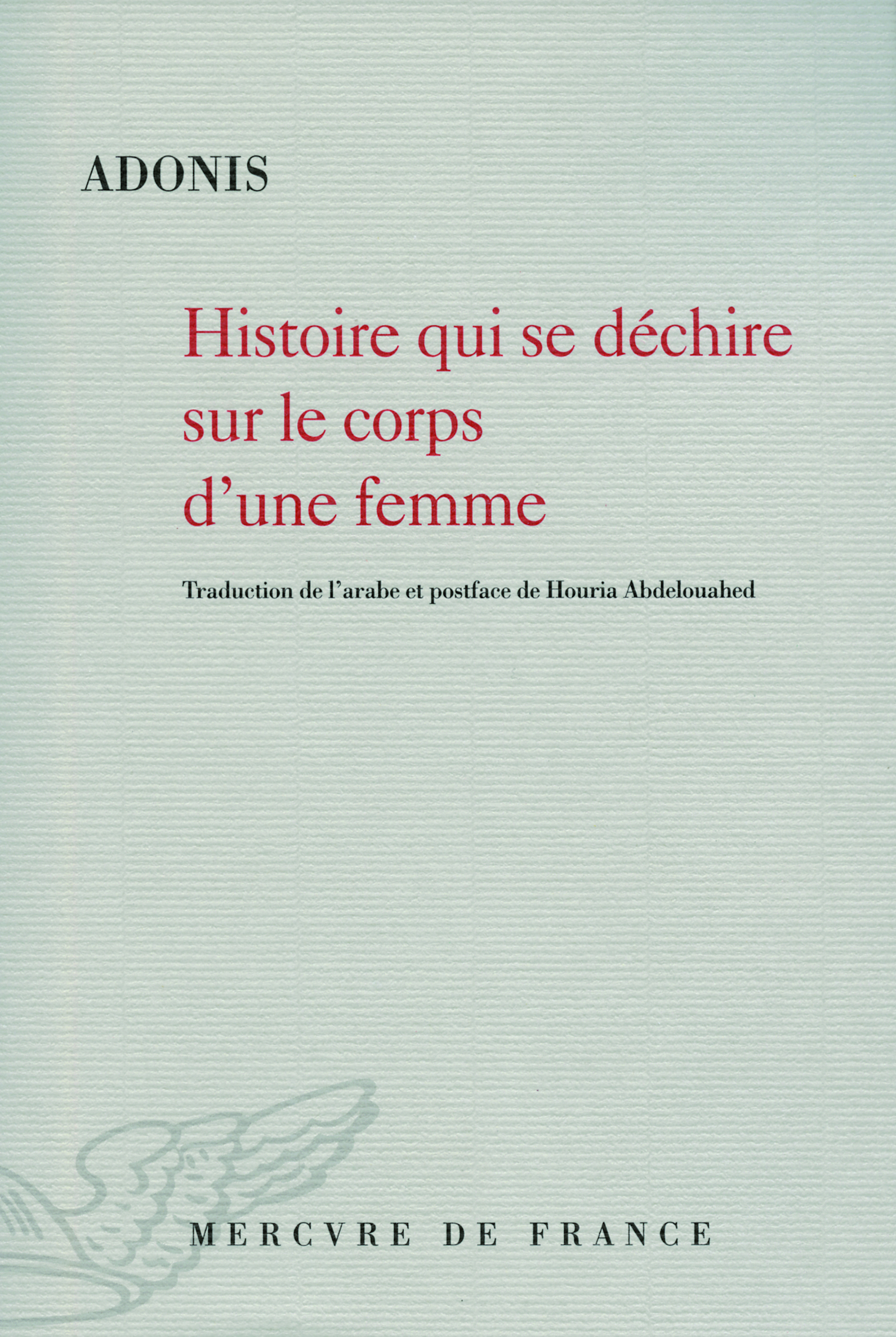 HISTOIRE QUI SE DECHIRE SUR LE CORPS D'UNE FEMME(POEME A PLUSIE