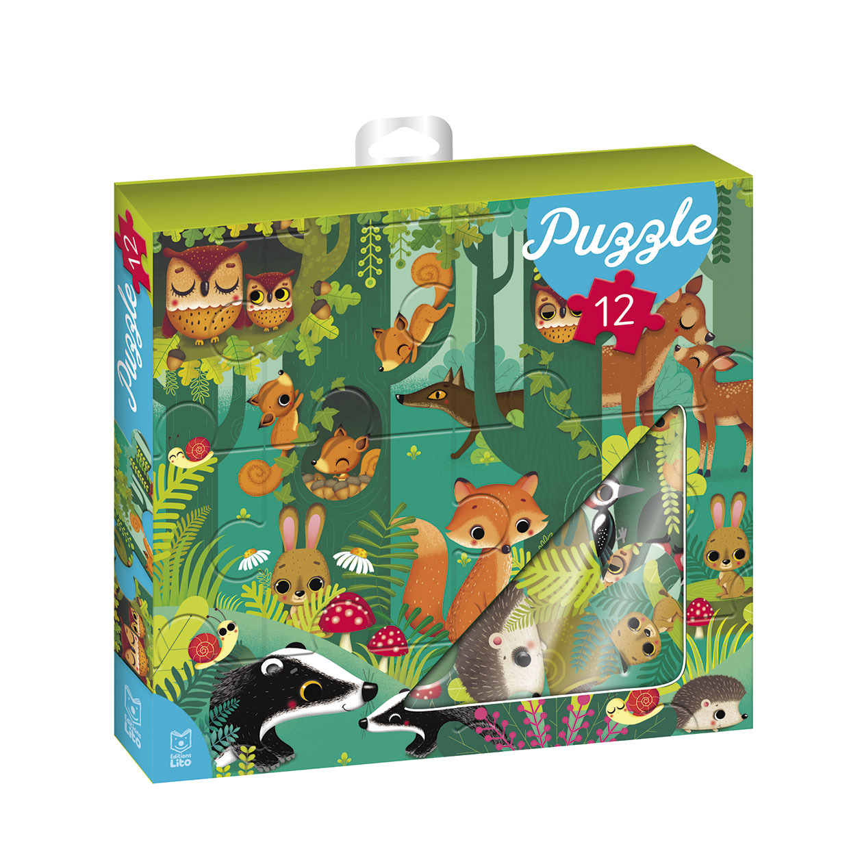 PUZZLE 12P ANIMAUX