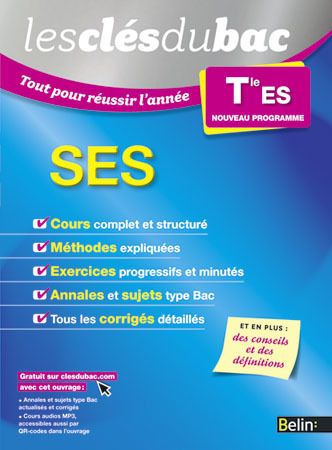 CLES DU BAC TTE L´ANNEE SES TLE ES-2015