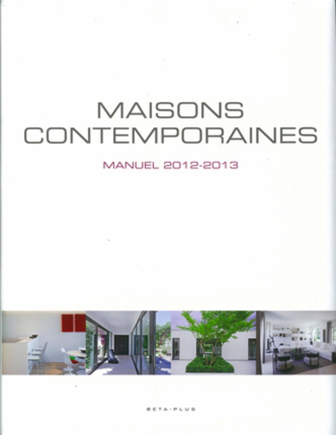 MAISONS CONTEMPORAINES - MANUEL 2012-2013