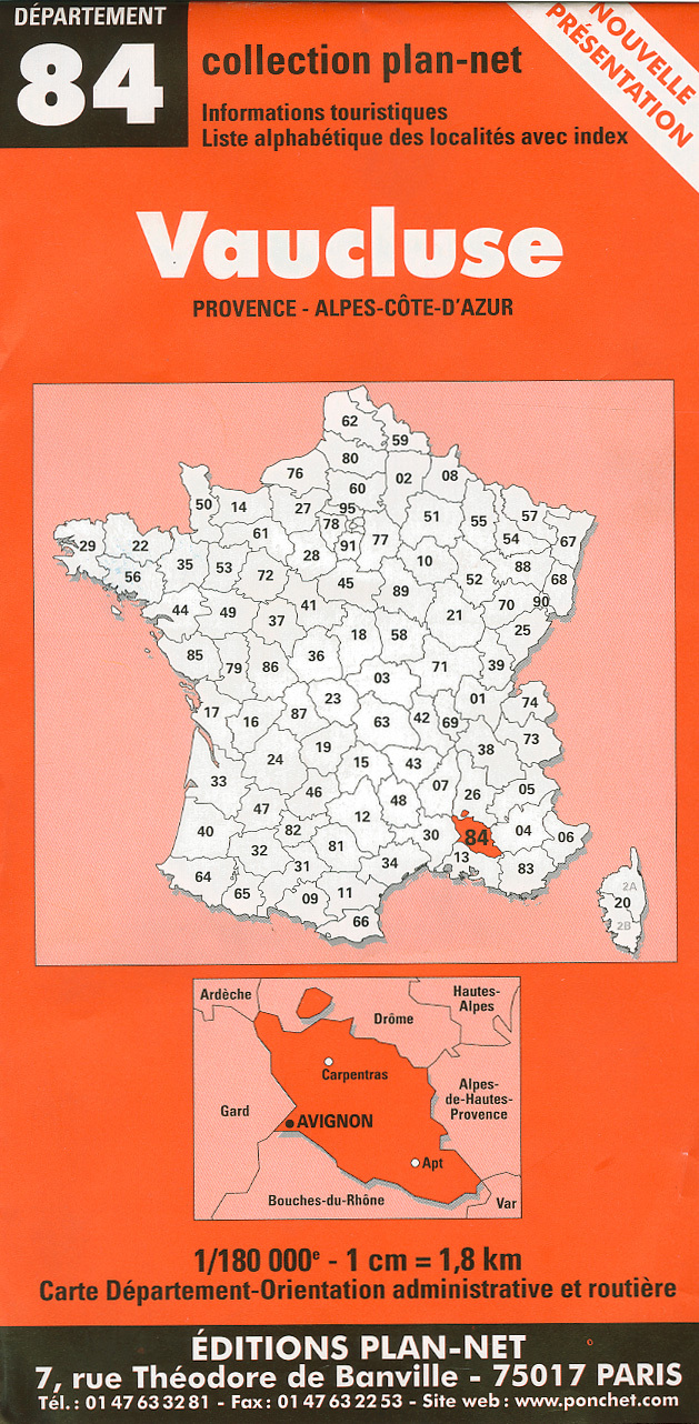 DEPARTEMENT N 84 : VAUCLUSE