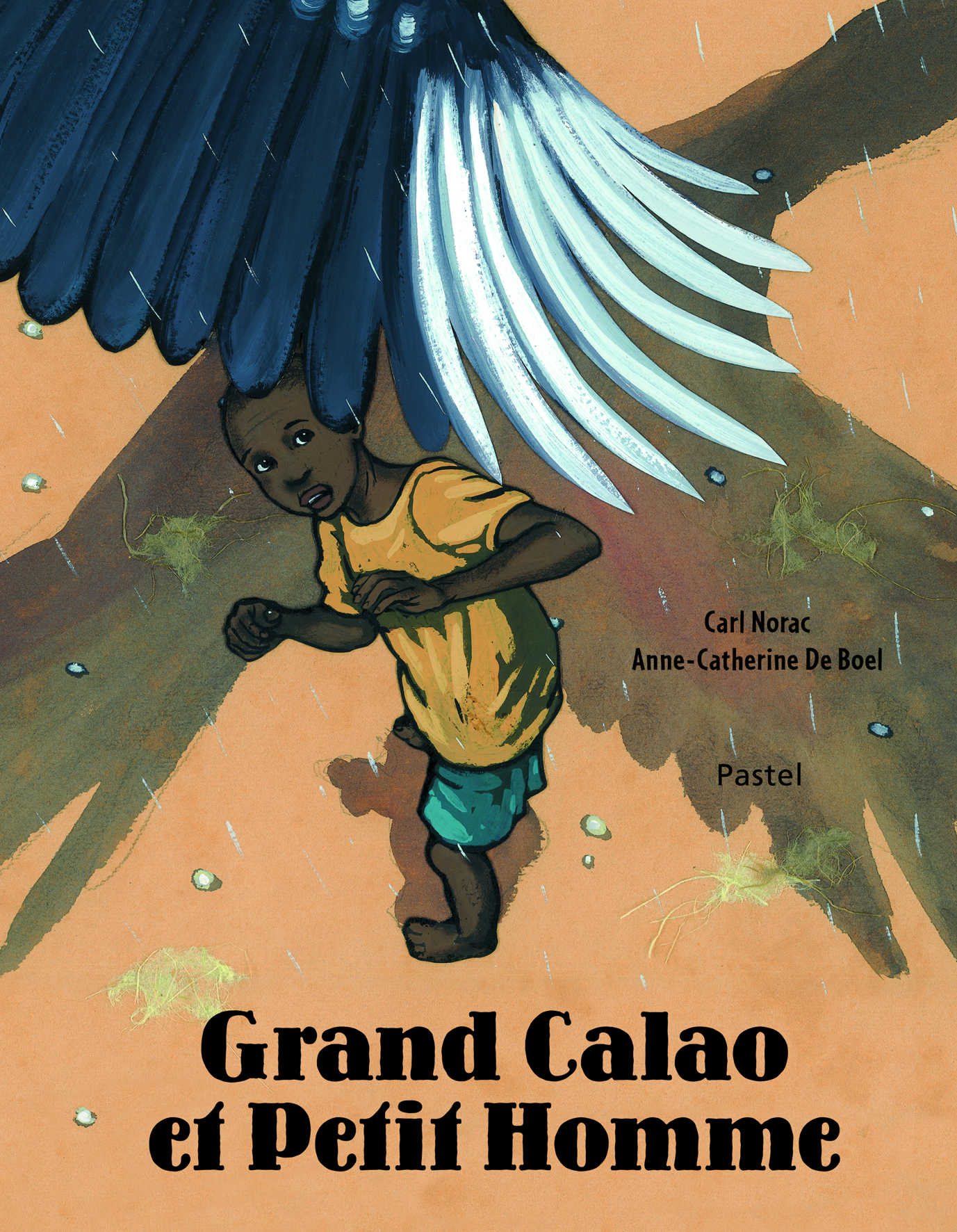 GRAND CALAO ET PETIT HOMME.