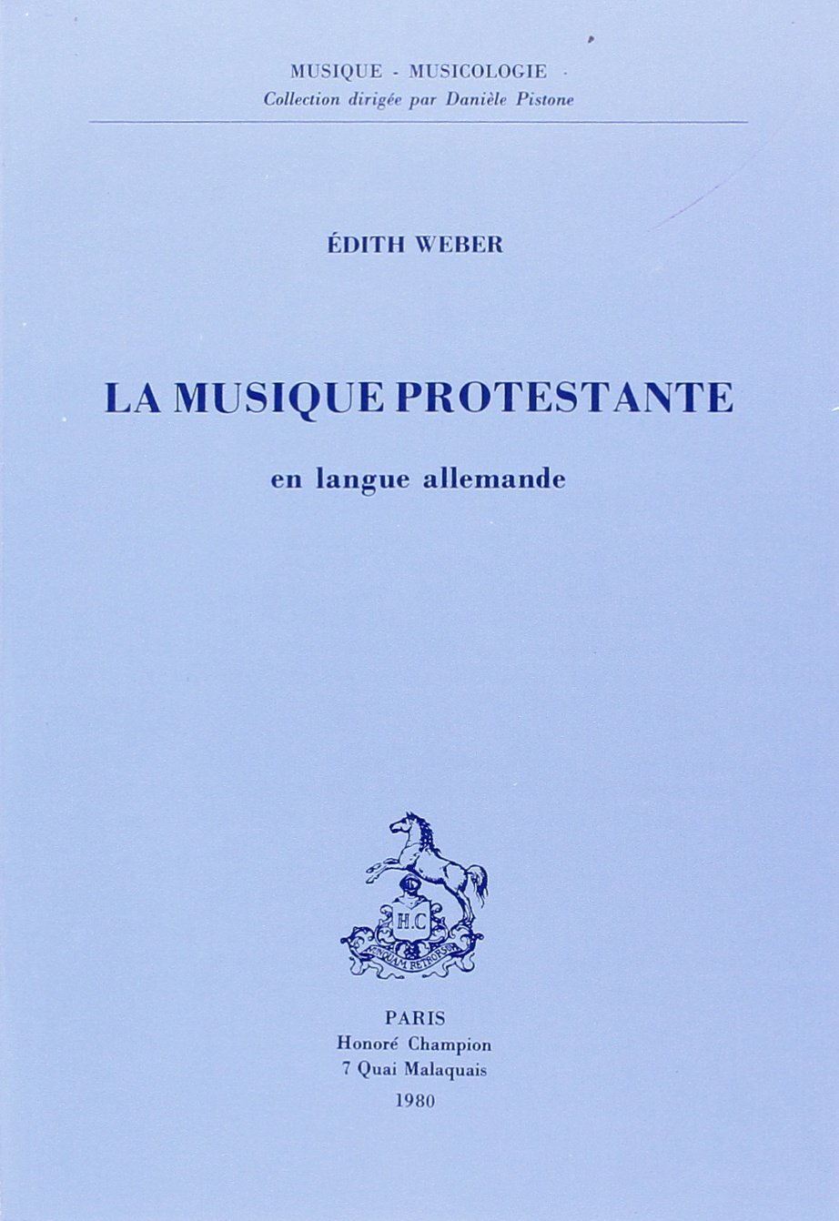 MUSIQUE PROTESTANTE EN LANGUE ALLEMANDE.