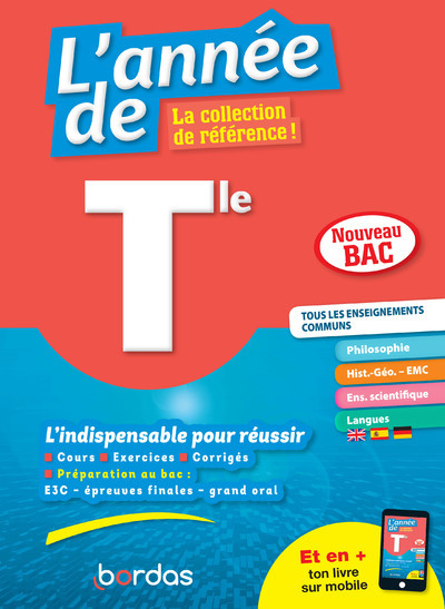 ANNEE DE TLE - TOUS LES ENSEIGNEMENTS COMMUNS