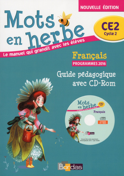 MOTS EN HERBE FRANCAIS CE2 - GUIDE PEDAGOGIQUE AVEC CD-ROM