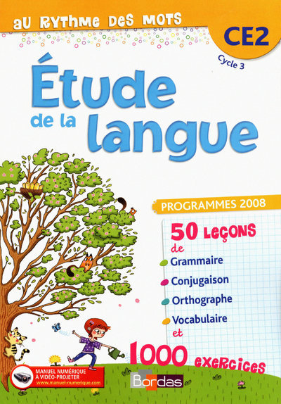 AU RYTHME DES MOTS CE2 - ETUDE DE LA LANGUE - MANUEL