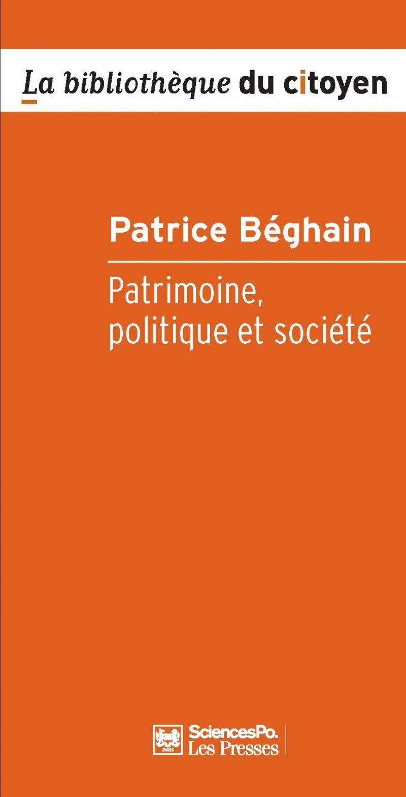 PATRIMOINE POLITIQUE ET SOCIETE