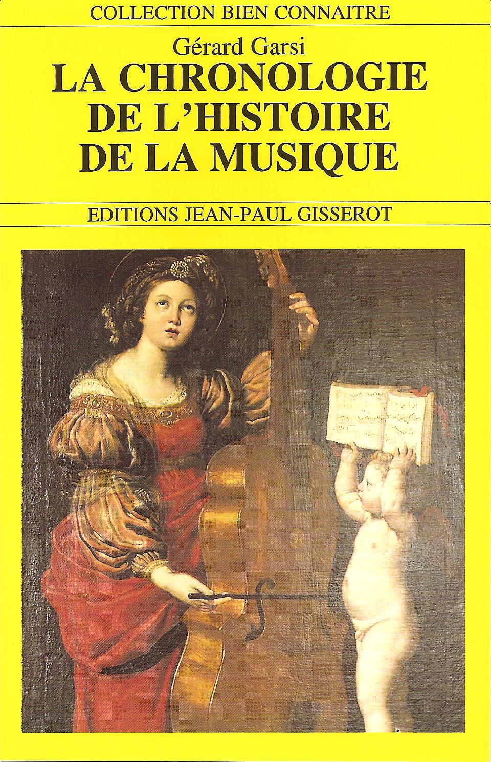 CHRONOLOGIE DE L'HISTOIRE DE LA MUSIQUE
