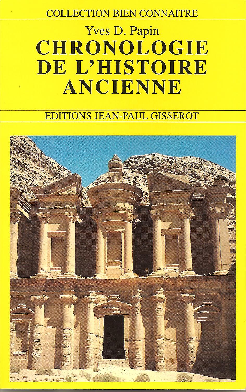 CHRONOLOGIE DE L´HISTOIRE ANCIENNE