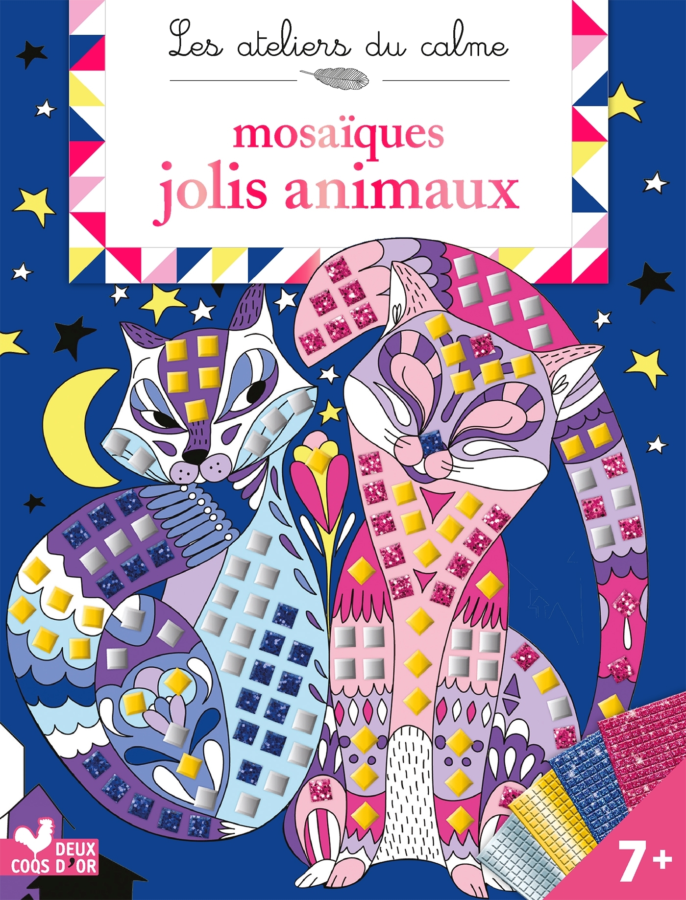 MOSAIQUES MOUSSE - JOLIS ANIMAUX - POCHETTE AVEC ACCESSOIRES