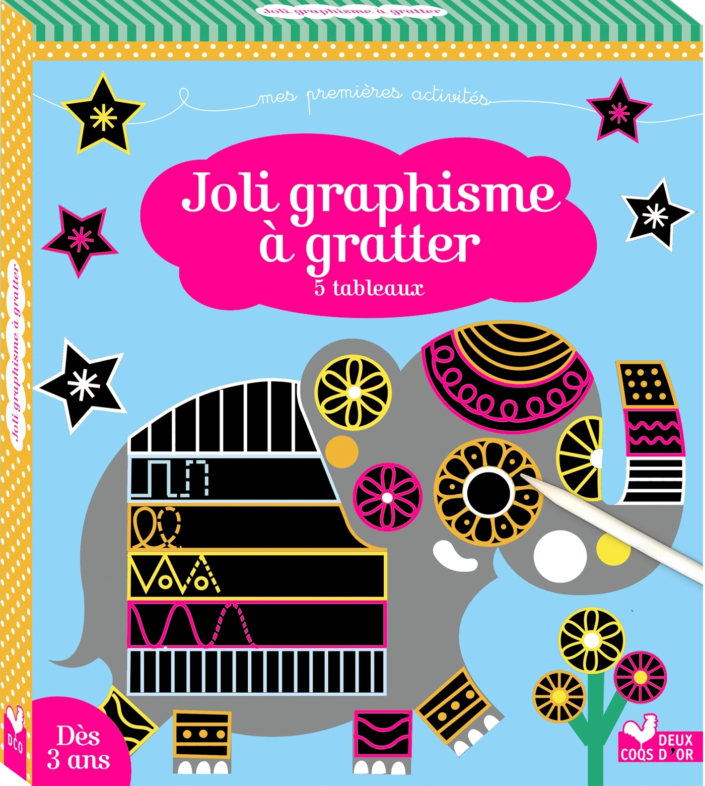 JOLI GRAPHISME A GRATTER 6 TABLEAUX
