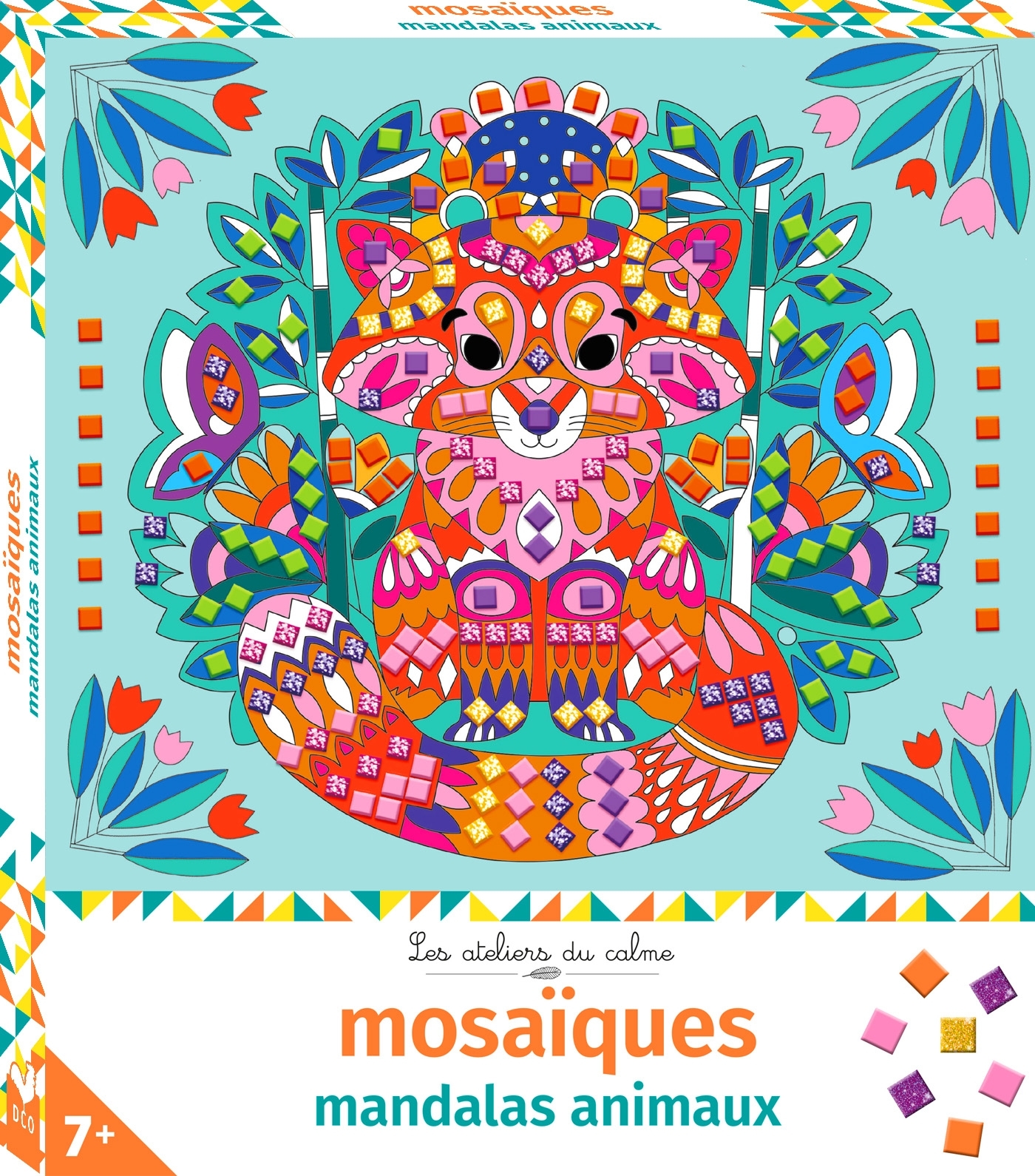 MOSAIQUES MANDALAS ANIMAUX - BOITE AVEC ACCESSOIRES