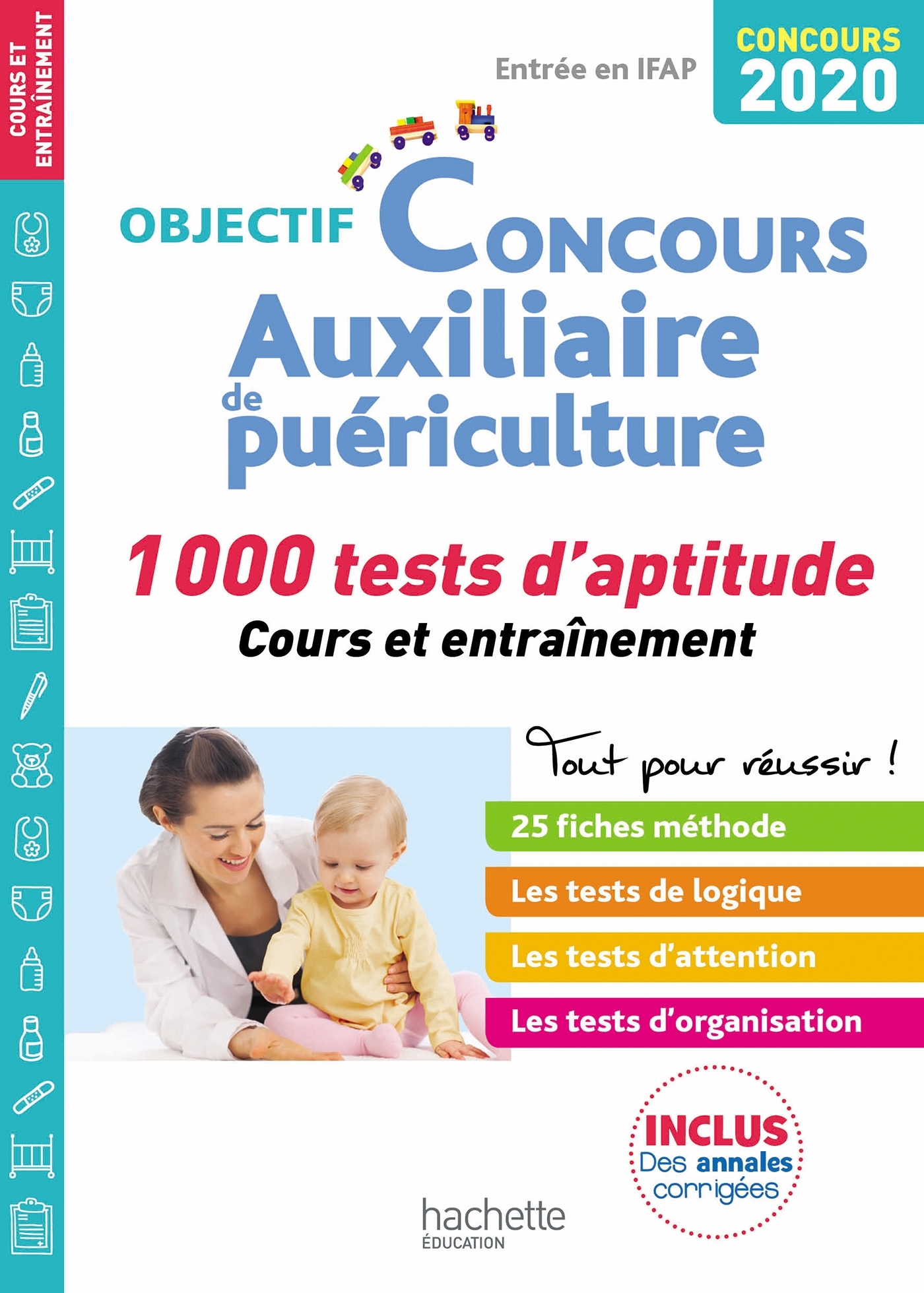 OBJECTIF CONCOURS 2020 AUXILIAIRE DE PUERICULTURE : 1 000 TESTS D´APTITUDE