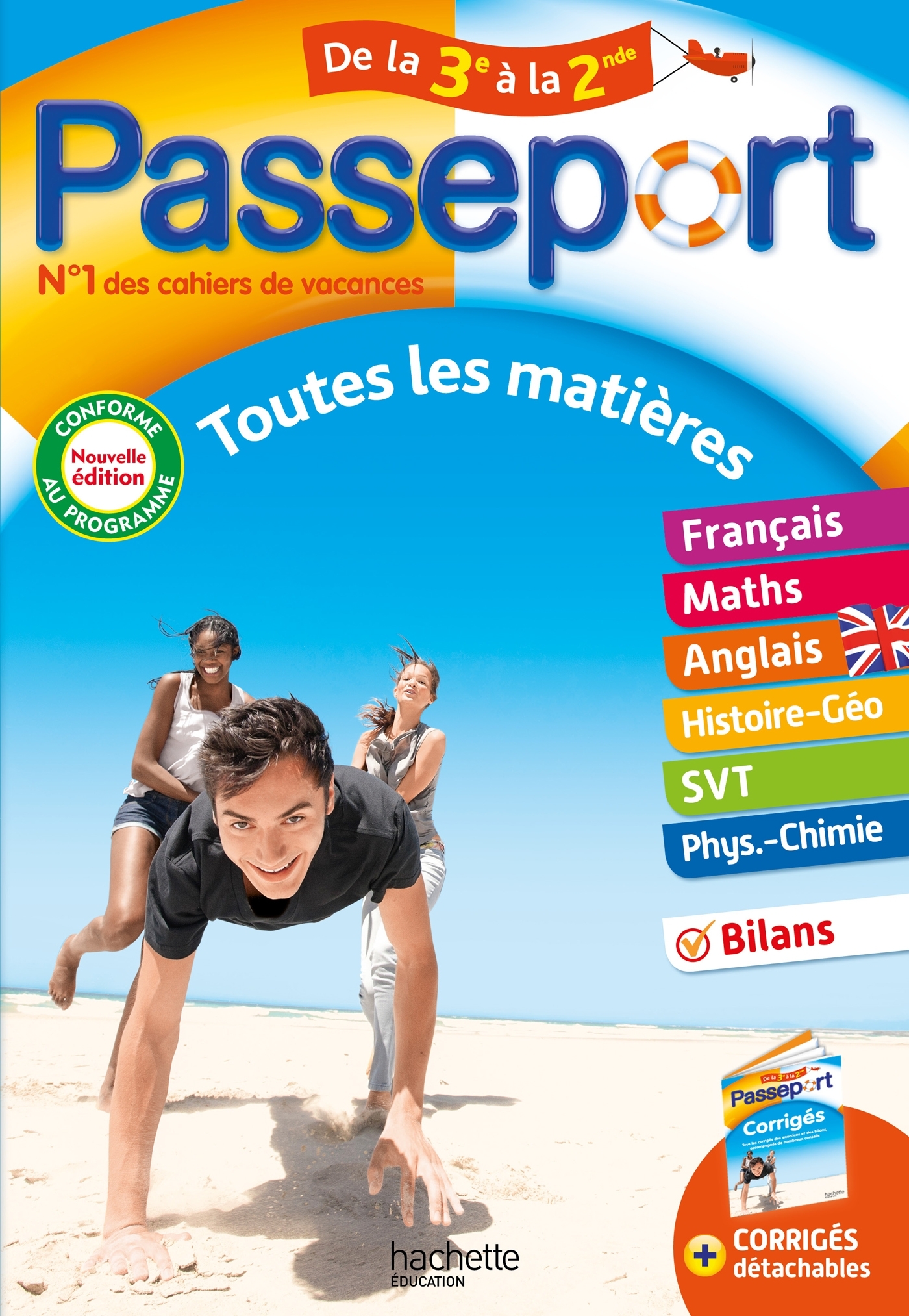 PASSEPORT TOUTES LES MATIERES DE LA 3E A LA 2NDE - CAHIER DE VACANCES 2022