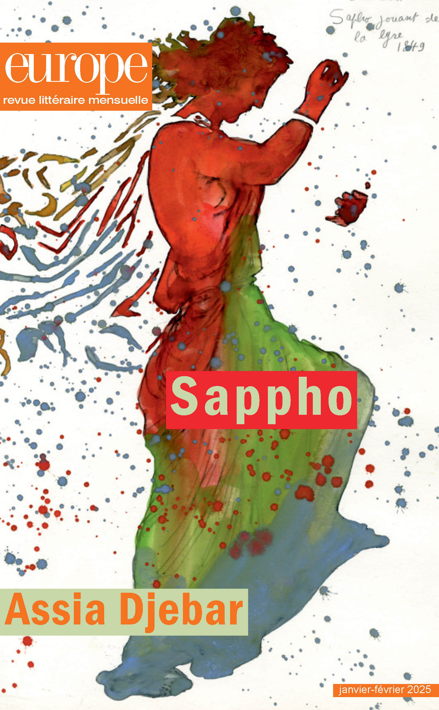 SAPPHO / ASSIA DJEBAR - N 1149-1150 JANV.-FEV. 2025 - ILLUSTRATIONS, COULEUR