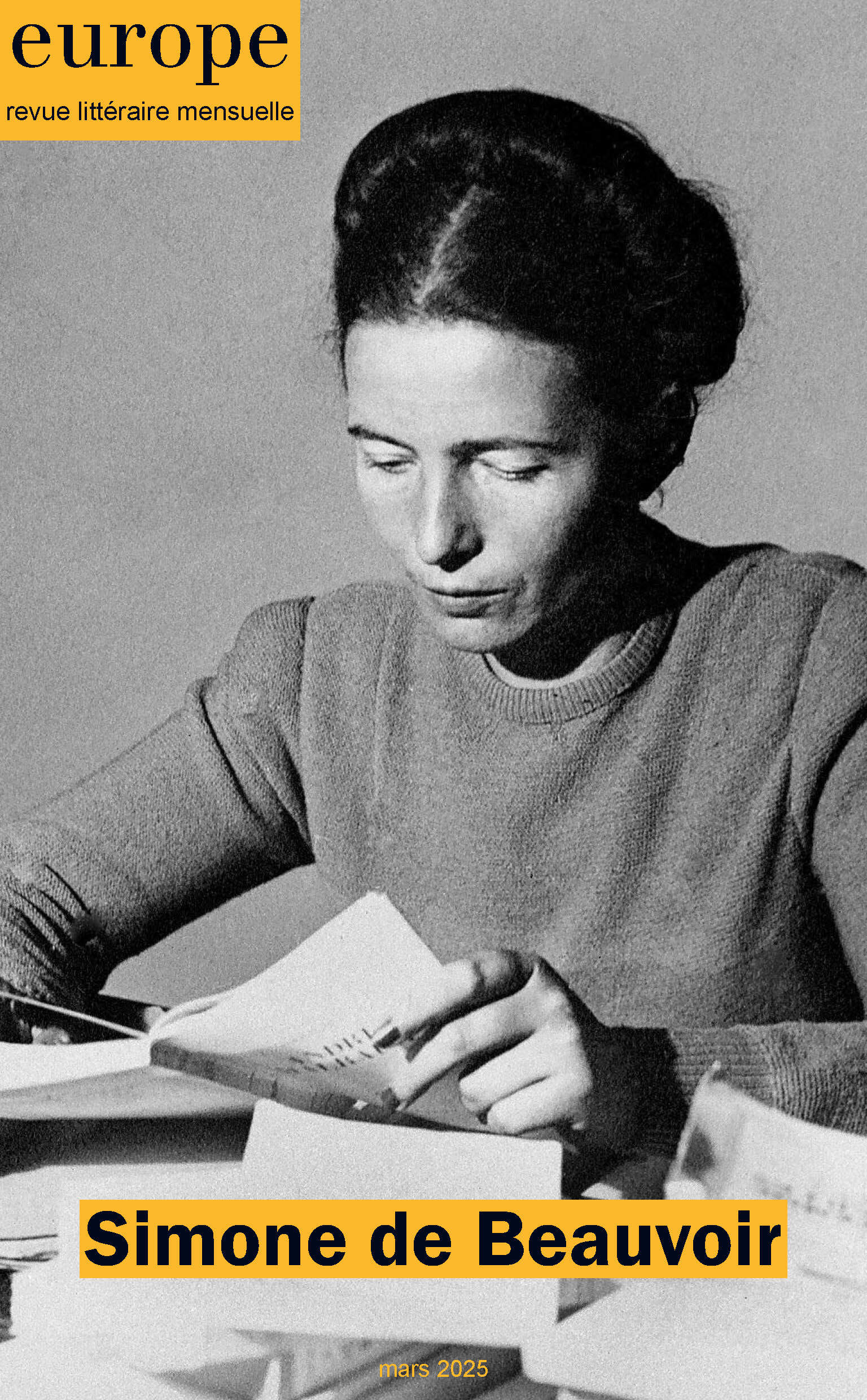 SIMONE DE BEAUVOIR - N 1151 MARS 2025 - ILLUSTRATIONS, NOIR ET BLANC