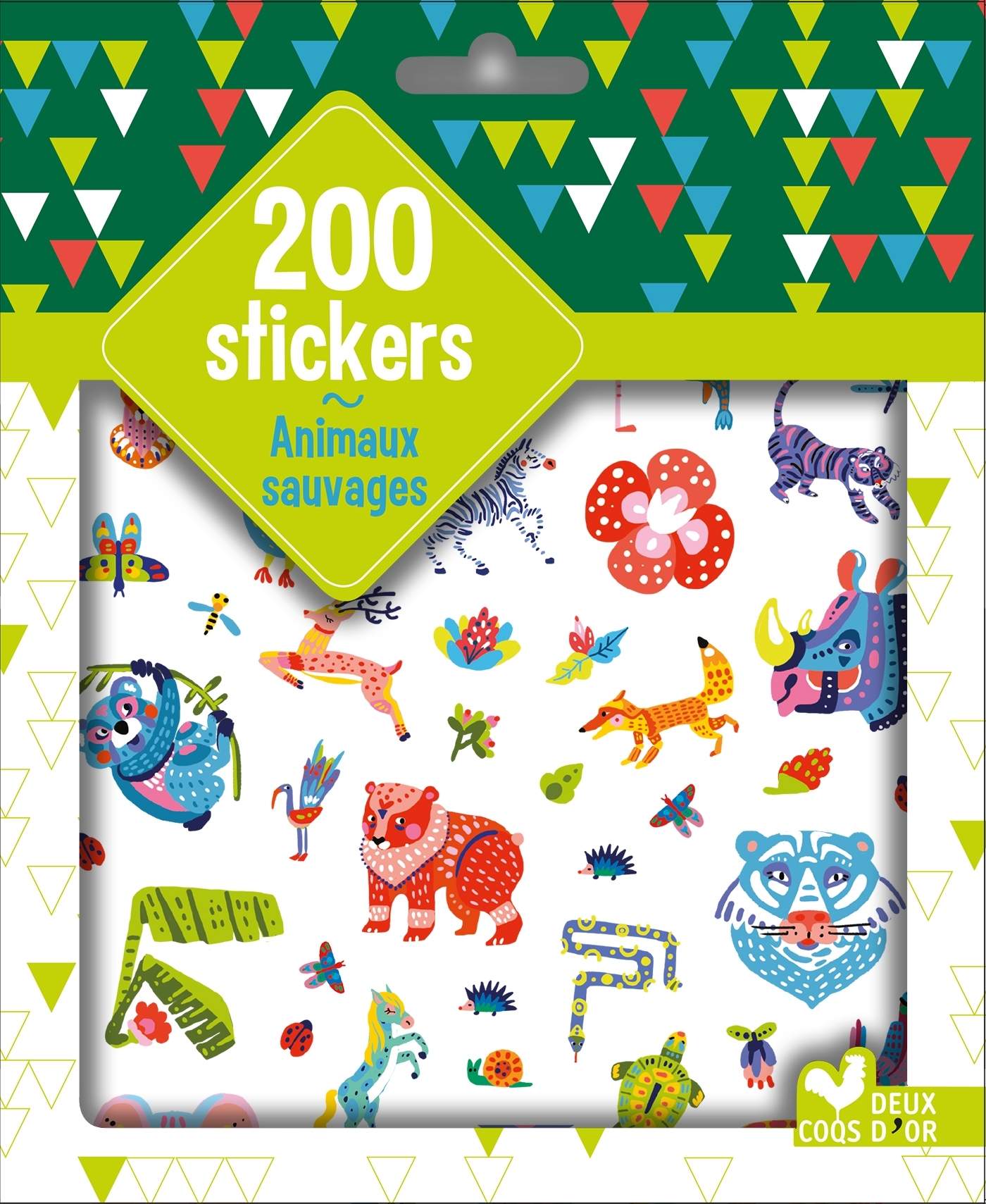 200 STICKERS ANIMAUX SAUVAGES - POCHETTE D´AUTOCOLLANTS