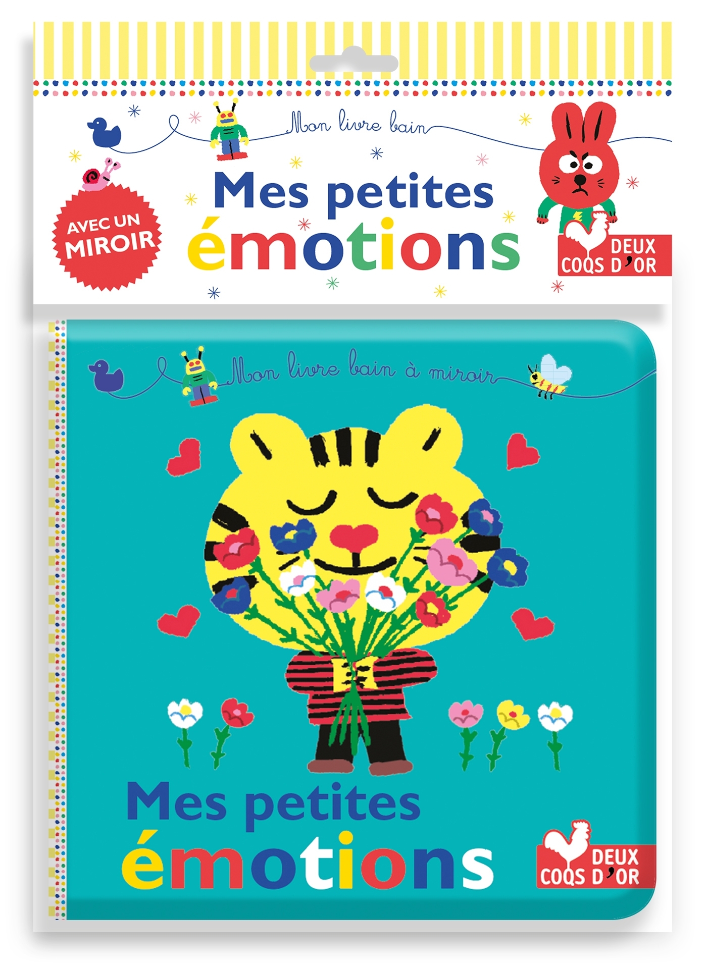 LIVRE-BAIN - 25395 - MES PETITES EMOTIONS - LIVRE BAIN A MIROIR