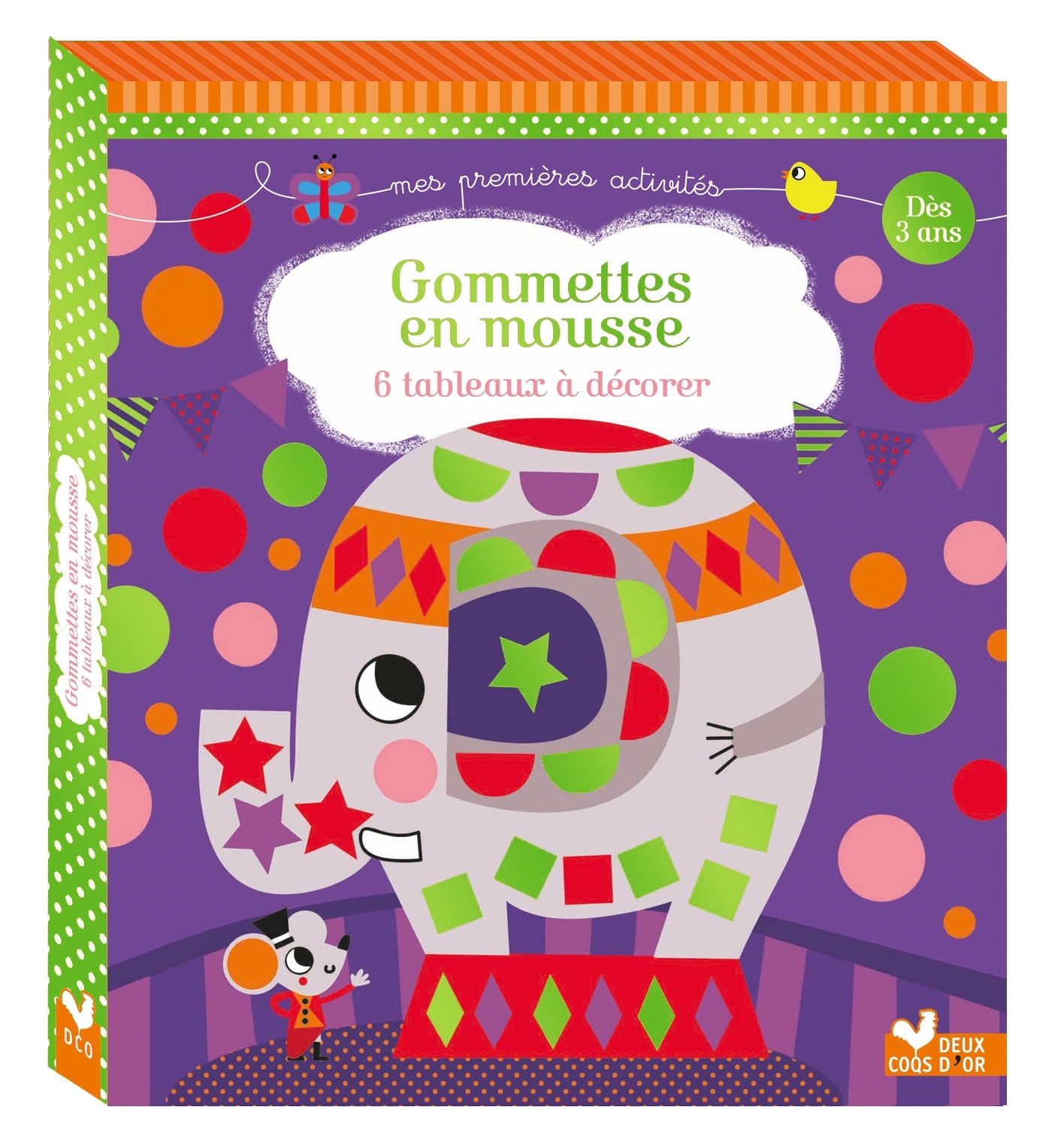 BOITE CREATIVE - GOMMETTES EN MOUSSE 6 TABLEAUX A DECORER