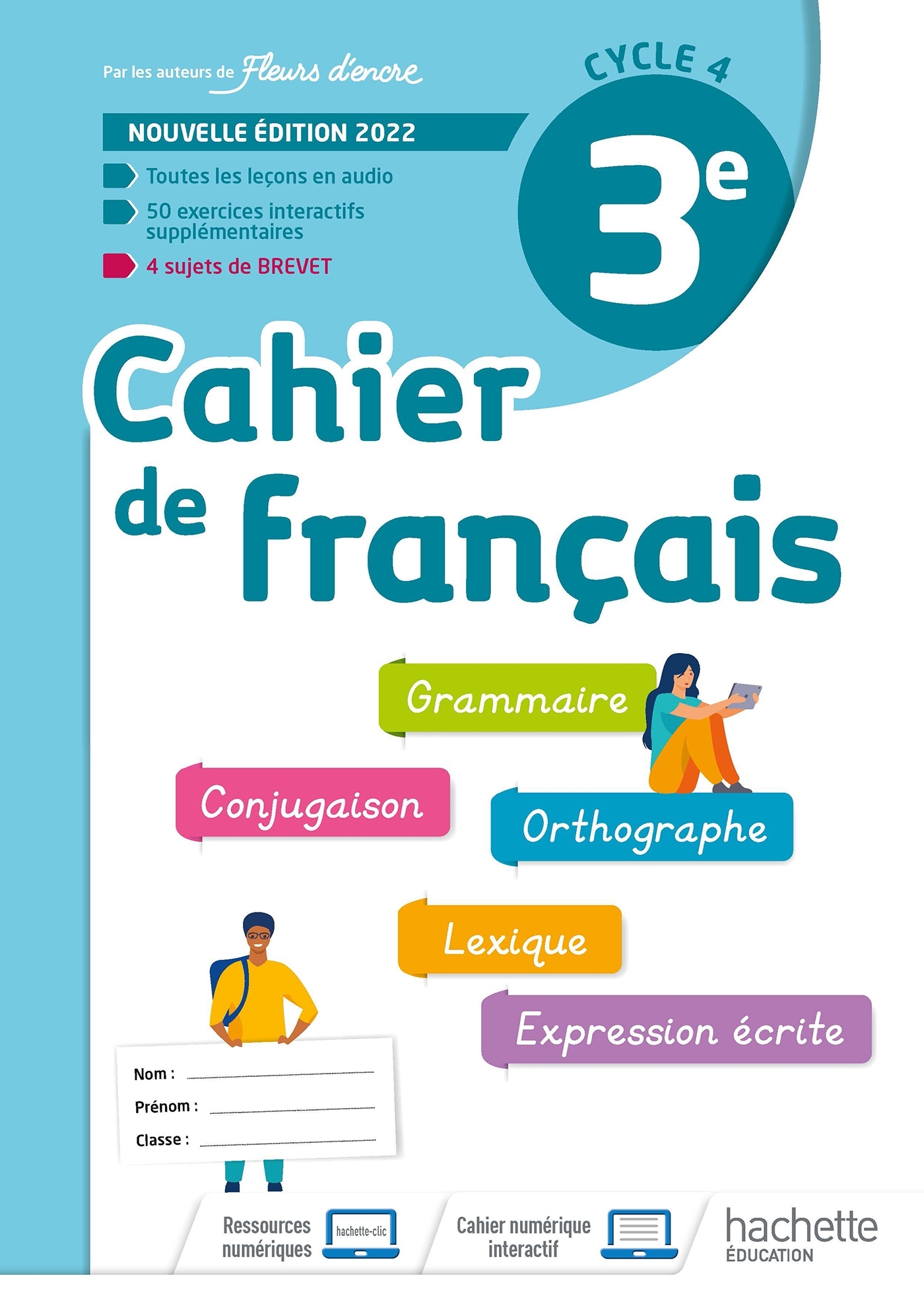 CAHIER DE FRANCAIS CYCLE 4/3E - CAHIER D´ACTIVITES - ED. 2022