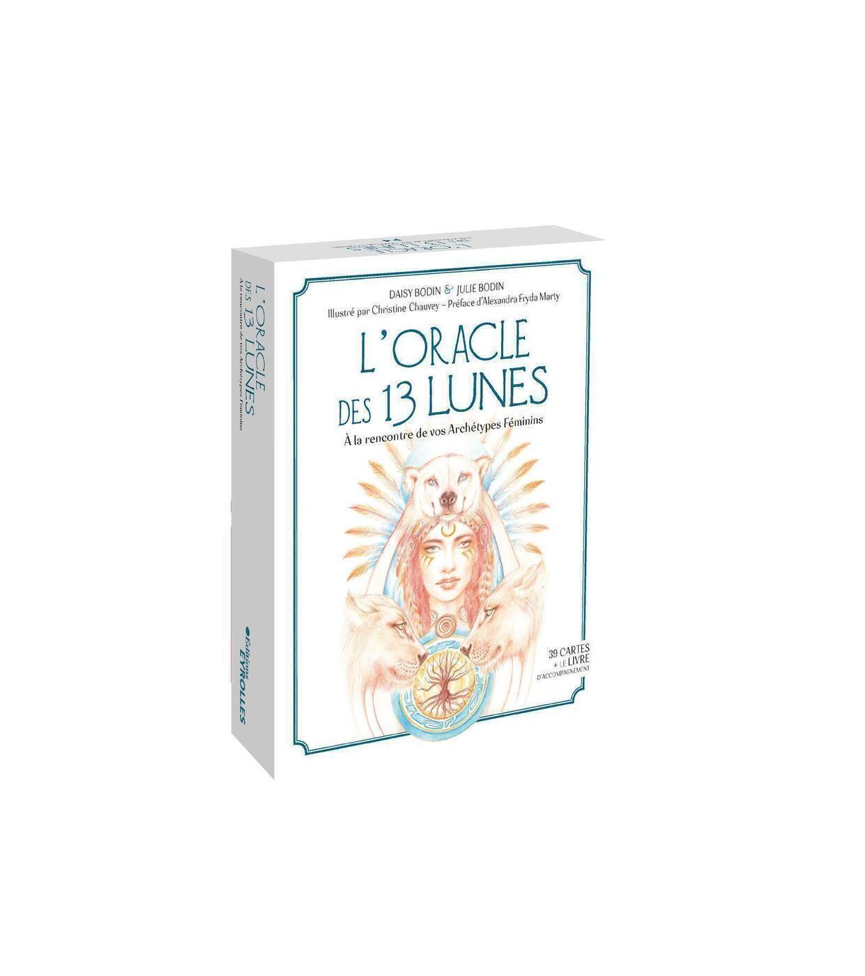 ORACLE DES 13 LUNES - A LA RENCONTRE DE VOS ARCHETYPES FEMININS. COFFRET COMPRENANT 39 CARTES ORAC