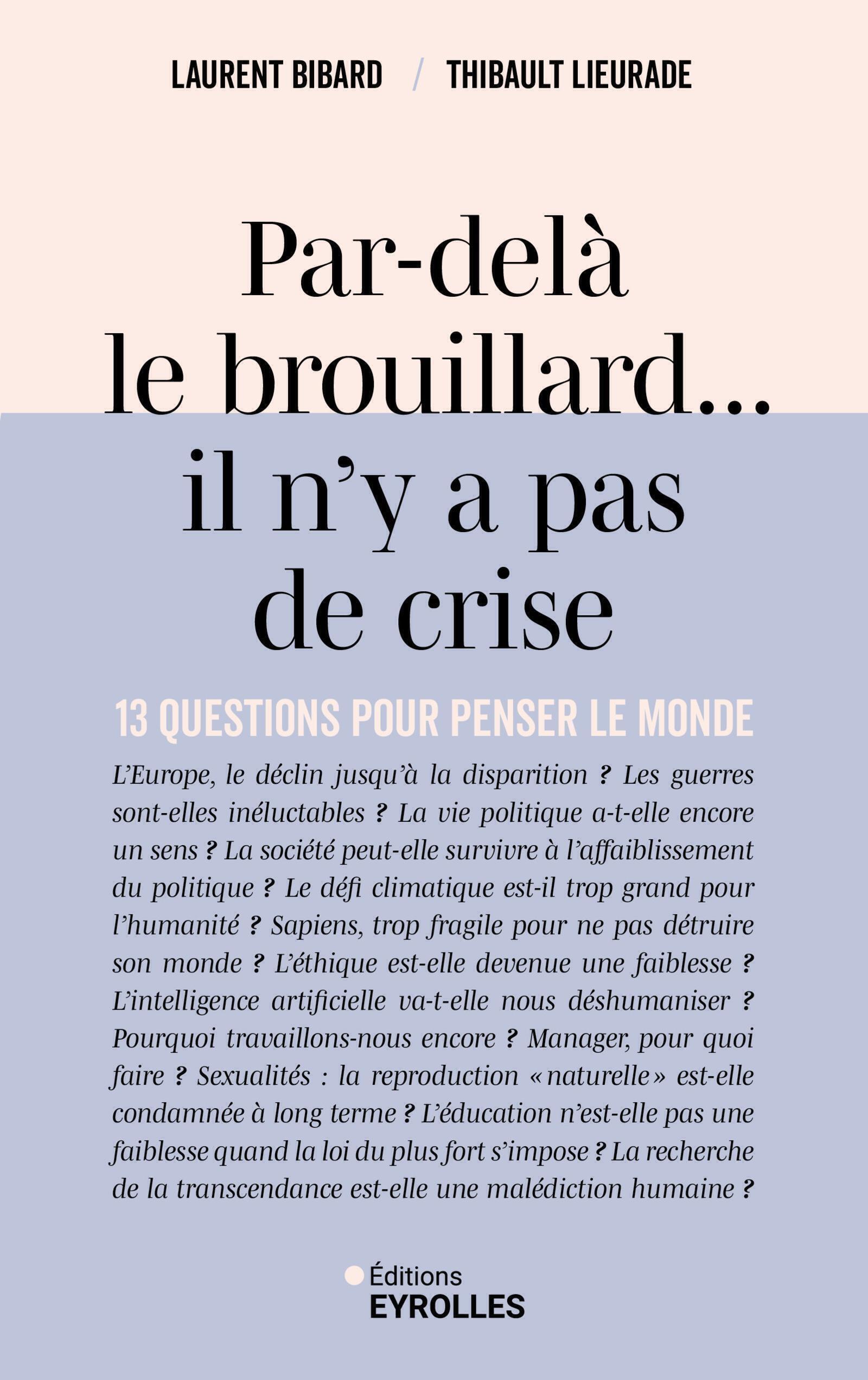 PAR-DELA LE BROUILLARD... IL N´Y A PAS DE CRISE - 13 QUESTIONS POUR PENSER LE MONDE