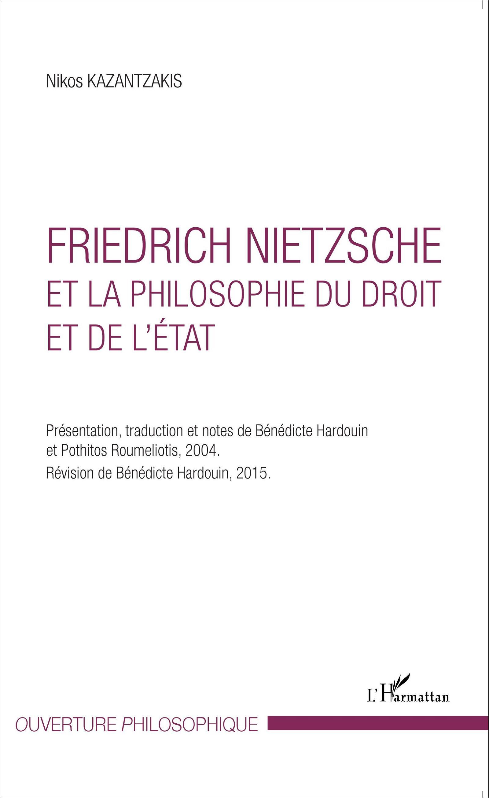 FRIEDRICH NIETZSCHE ET LA PHILOSOPHIE DU DROIT ET DE L´ETAT