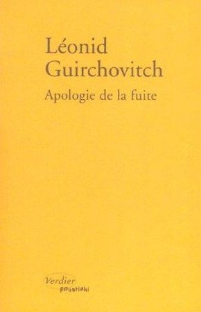 APOLOGIE DE LA FUITE