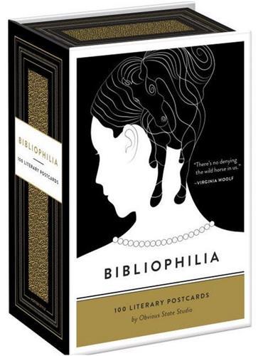 BIBLIOPHILIA: 100 LITERARY POSTCARDS /ANGLAIS