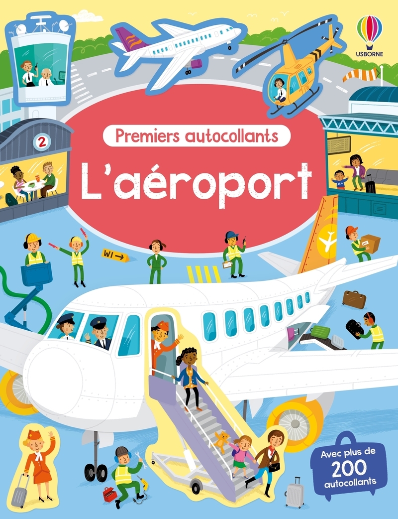 L´AEROPORT - AUTOCOLLANTS USBORNE - DES 3 ANS