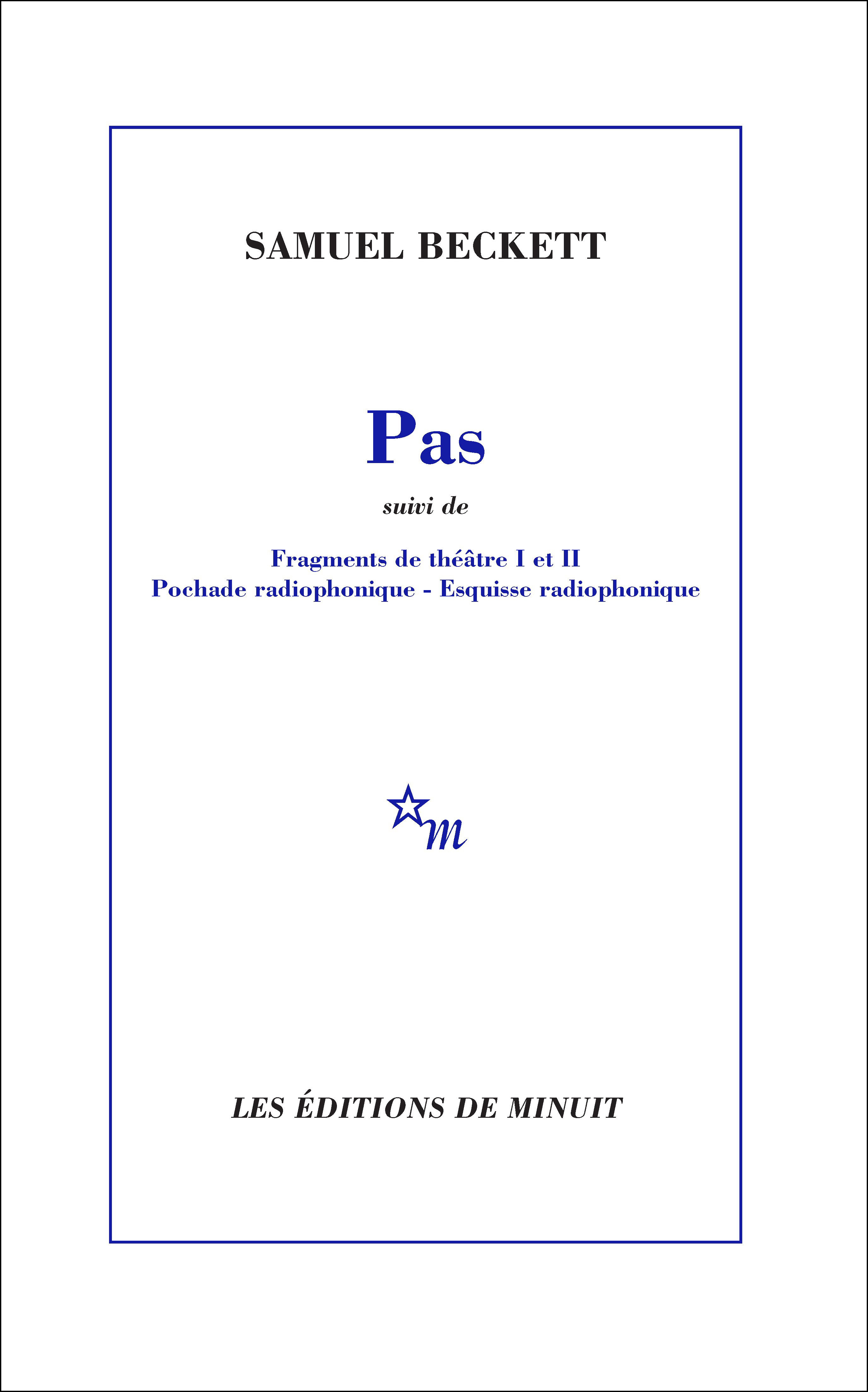 PAS SUIVI DE QUATRE ESQUISSES
