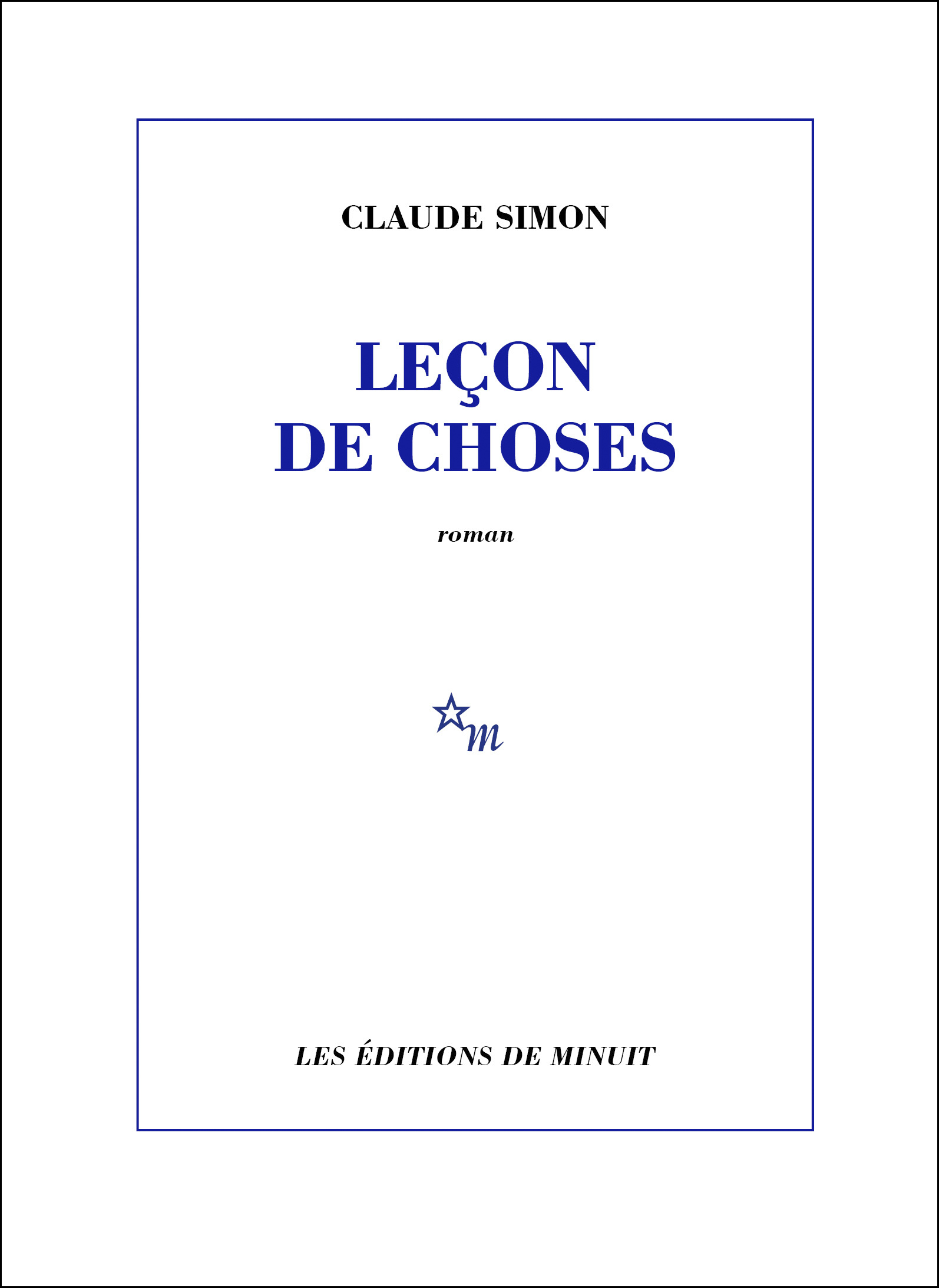 LECON DE CHOSES