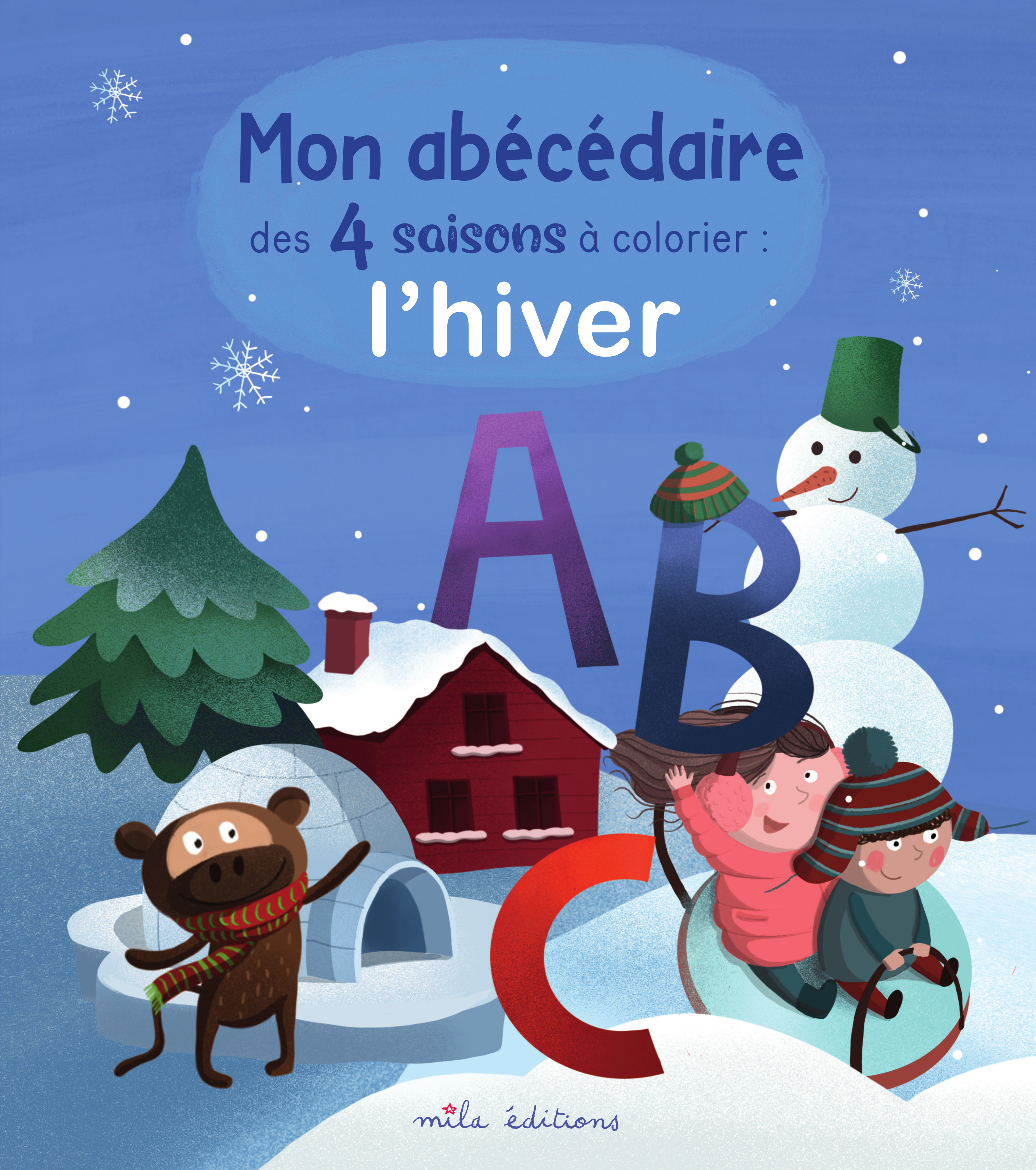 MON ABECEDAIRE DES 4 SAISONS A COLORIER : L´ HIVER